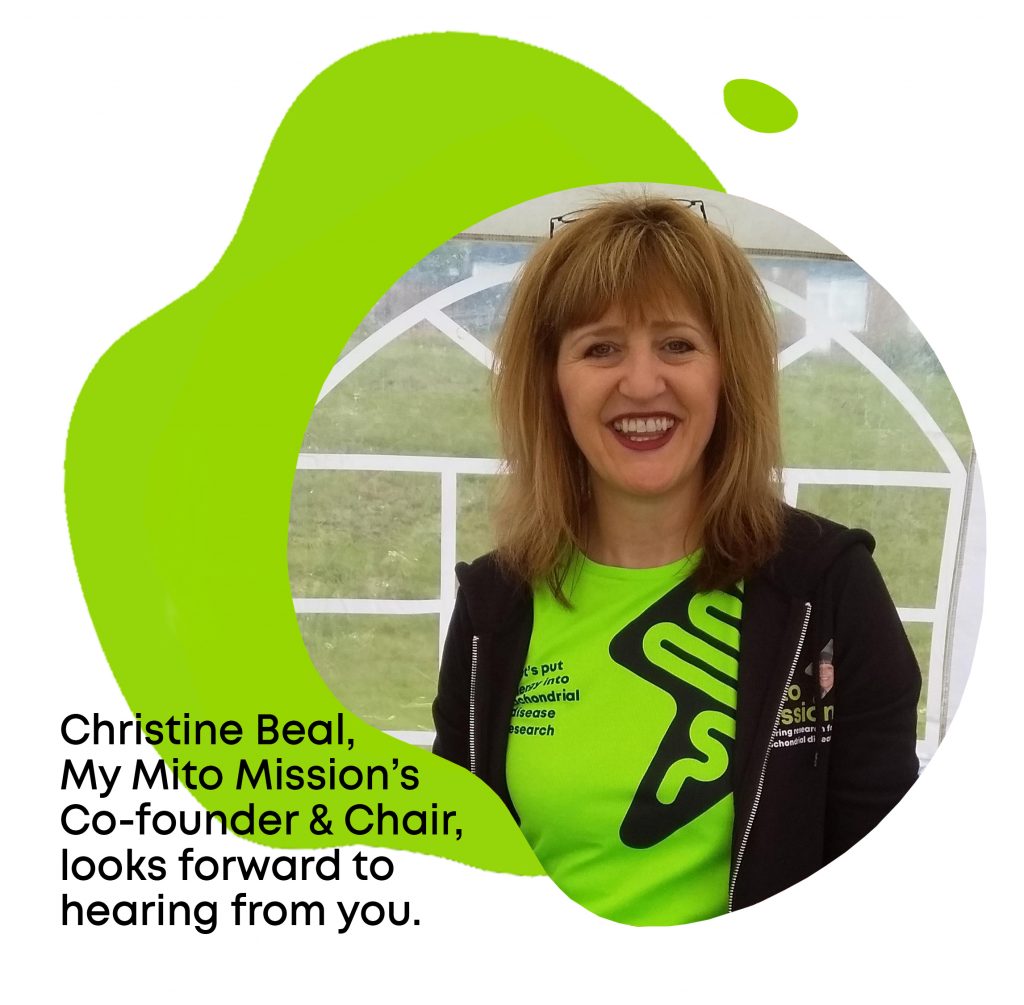 Christine Beal, Co-founder and Chair of My Mito Mission