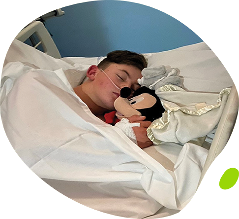 Lucas in hospital