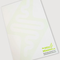 Single notepad bearing the My Mito Mission logo