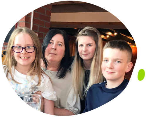 Danielle, Mum, Liam & Olivia - Danielle's Mito Mission